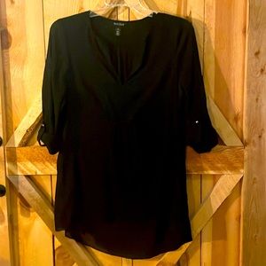White House Black Market ~ Black Tunic ~ Size 10